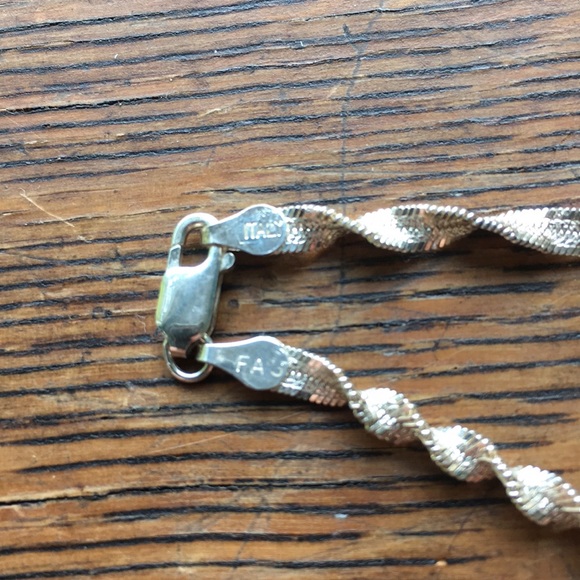 925 Italy FAS silver dainty twisted bracelet - Picture 5 of 6